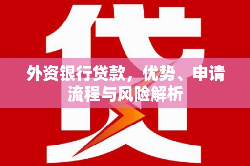 澳门半岛外资银行贷款，优势、申请流程与风险解析