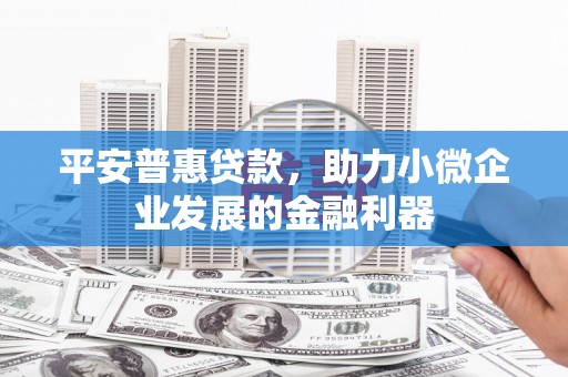 澳门半岛平安普惠贷款，助力小微企业发展的金融利器