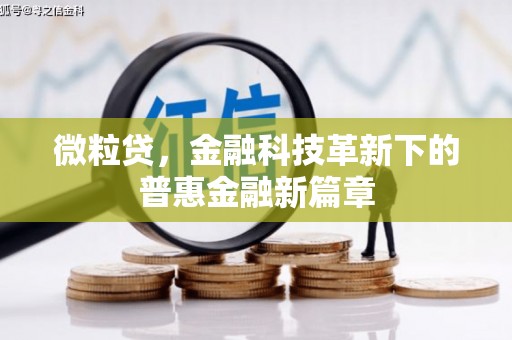 澳门半岛微粒贷，金融科技革新下的普惠金融新篇章