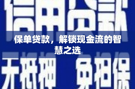 澳门半岛保单贷款，解锁现金流的智慧之选