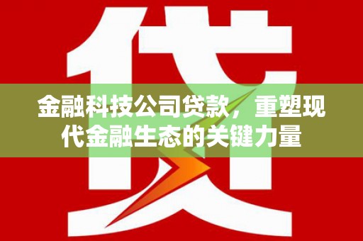 澳门半岛金融科技公司贷款，重塑现代金融生态的关键力量