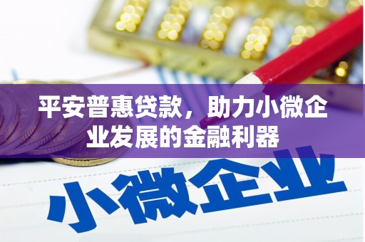 澳门半岛平安普惠贷款，助力小微企业发展的金融利器